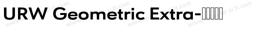 URW Geometric Extra字体转换